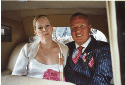 Married 17 August at St Peter;:s Minshull Vernon.  Marquee Reception At Groom;:s Family Home (click to enlarge)