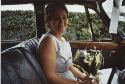 Bridesmaid Christina On Way to Church In Daimler (click to enlarge)