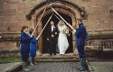 An Unusual Guard of honour From Bride & Groom (click to enlarge)